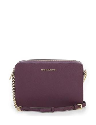 Michael Michael Kors Large Jet Set Saffiano Crossbody Lilac