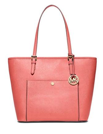 Michael Michael Kors Jet Set Large Snap Pocket Tote Brixton Baker