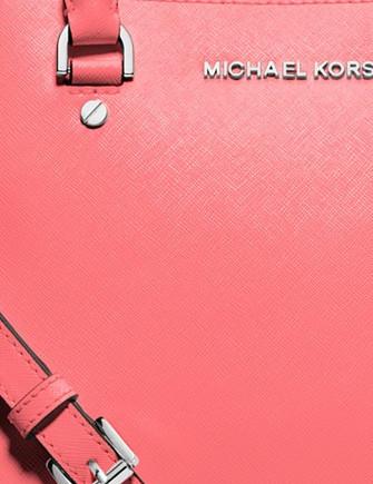 MICHAEL Michael Kors Light Pink Leather Cindy Dome Crossbody Bag MICHAEL  Michael Kors