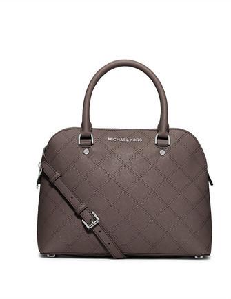 Cindy medium saffiano sales leather dome satchel