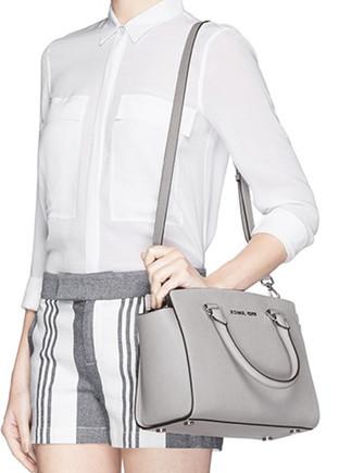 Michael kors gray top satchel