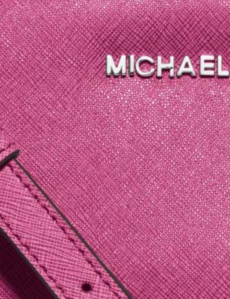Michael Michael Kors 'selma - Mini' Saffiano Leather Messenger Bag In Black
