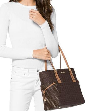 Michael Kors Voyager East West Signature Logo Tote Bag