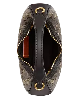 Carmen Mini Crossbody Bag In Signature Jacquard Charcoal