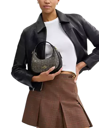 Carmen Mini Crossbody Bag In Signature Jacquard Charcoal