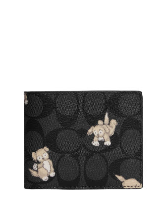 Coach 3 In 1 Wallet In Signature Canvas With Creature Print