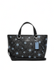 Coach Alice Satchel In Signature Canvas With Snowflake Print