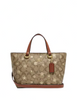 Coach Alice Satchel In Signature Canvas With Snowflake Print
