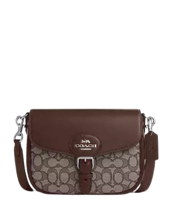 Coach Amelia Saddle Bag In Signature Jacquard | Brixton Baker