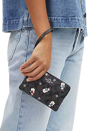 Coach wristlet snowman Clearance