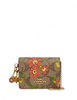 Coach Boxed Mini Wallet On A Chain In Signature Canvas With Floral Print