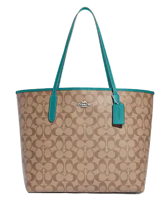 【COACH】City Tote In Signature Canvas☆ COACH® Outlet | City Tote Bag In Signature Canvas