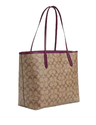 Coach City Tote In Signature Canvas