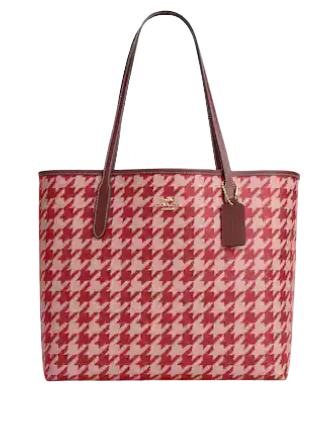 ユニセックス完売必須★COACH City Tote With Houndstooth Print Coach City Tote With Houndstooth Print | Brixton Baker