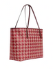 Coach City Tote With Houndstooth Print