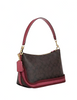 Coach Clara Shoulder Bag In Signature Canvas With Horse And Sleigh