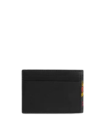 Coach Compact Billfold Wallet In Signature Canvas With Floral Print