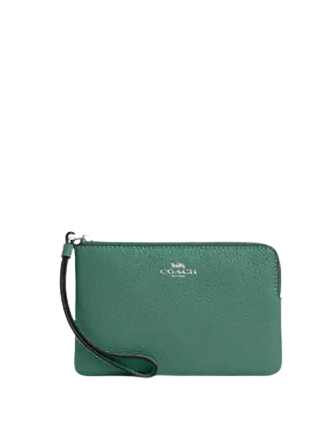 Coach Corner Zip Wristlet