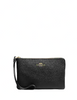 Coach Corner Zip Wristlet