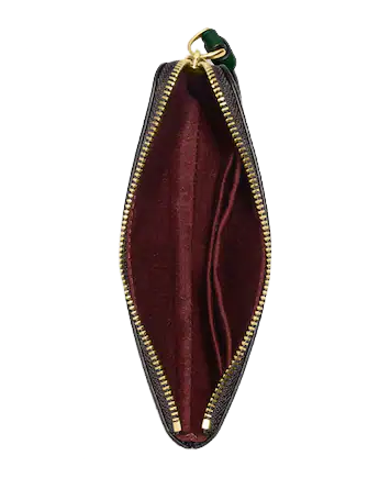 Coach Corner Zip Wristlet In Signature Canvas