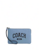 Coach Corner Zip Wristlet With Varsity