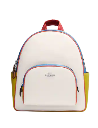 Coach Court Backpack In Colorblock