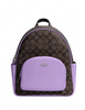 Coach Court Backpack In Signature Canvas