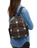 Coach Court Backpack With Brushed Plaid Print