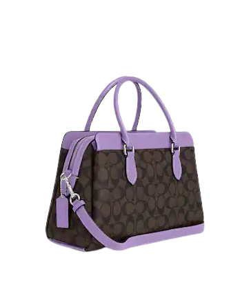 Coach Mini Darcie Carryall with Signature Canvas Detail