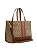 Coach Dempsey Carryall In Signature Jacquard With Stripe And Coach Patch