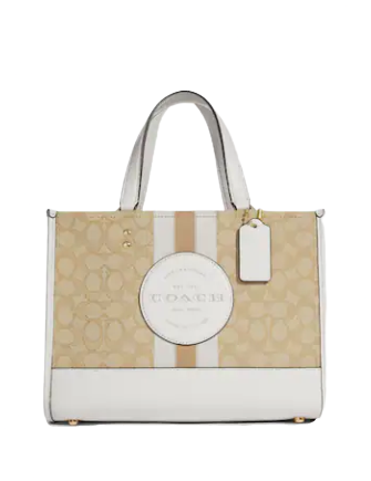 Coach Dempsey Carryall In Signature Jacquard With Stripe And Coach Patch