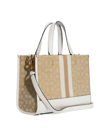 Coach Dempsey Carryall In Signature Jacquard With Stripe And Coach Patch