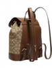 Coach Dempsey Drawstring Backpack In Signature Jacquard With Coach Patch And Stripe