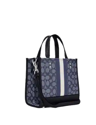Coach Dempsey Tote 22 In Signature Jacquard With Stripe And Coach Dempsey Tote 22 In Signature Jacquard With Stripe And