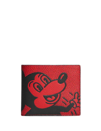 Coach Disney Mickey Mouse X Keith Haring 3 In 1 Wallet