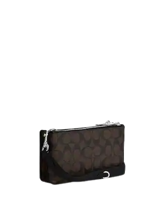 Coach Double Zip Crossbody In Signature Canvas | Brixton Baker Coach Double Zip Crossbody In Signature Canvas | Brixton Baker