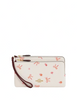 Coach Double Zip Wallet With Bow Print