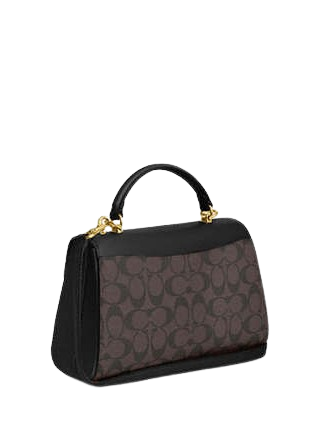 Coach Eliza Top Handle In Signature Canvas