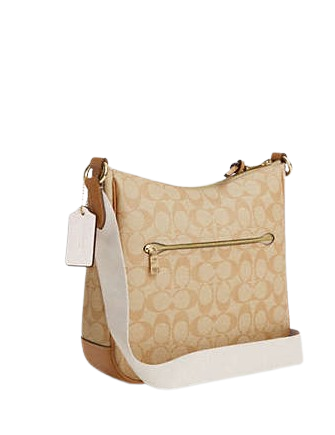Coach Ellie File Bag in Signature Canvas with Stripe