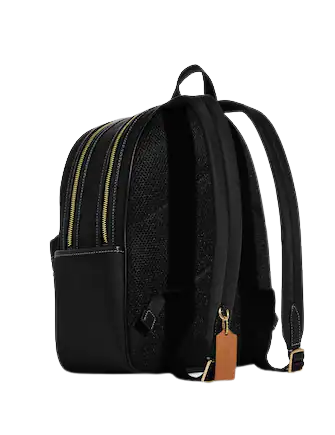 Coach nylon backpack black sale