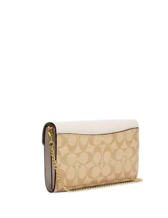 Coach Envelope Clutch Crossbody In Signature Canvas