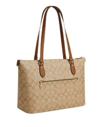 Coach Gallery Tote In Signature Canvas With Stripe