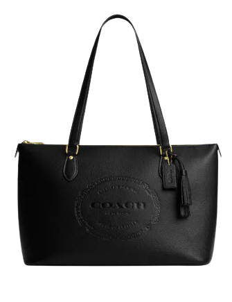 Coach Gallery Tote With Coach Heritage