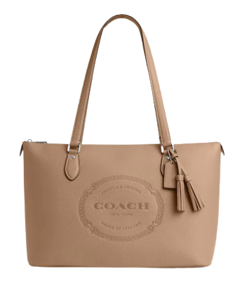Coach Gallery Tote With Coach Heritage