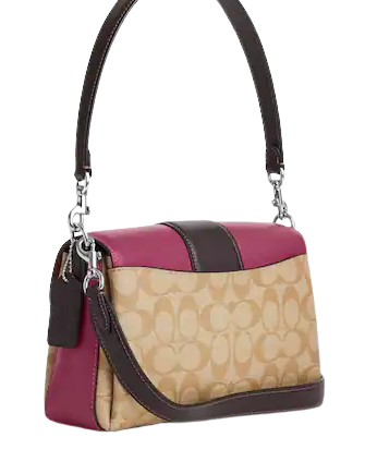 Coach Grace Shoulder Bag in Colorblock Signature Canvas