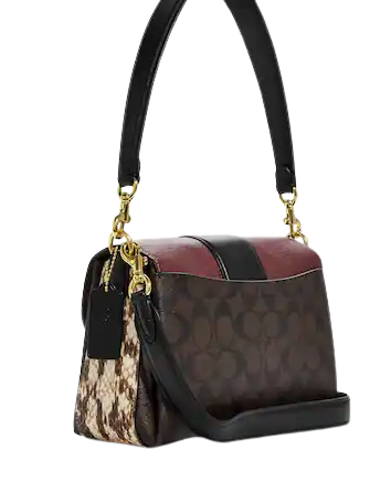 Coach Outlet Women s Grace Shoulder Bag in Signature Canvas Brown