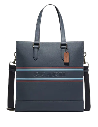 Coach Graham Structured Tote With Coach Stripe