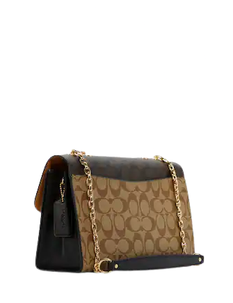 Coach Lane Shoulder Bag In Blocked Signature Canvas