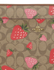 Coach Laptop Sleeve In Signature Canvas With Wild Strawberry Print