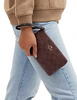 Coach Large Corner Zip Wristlet In Signature Canvas